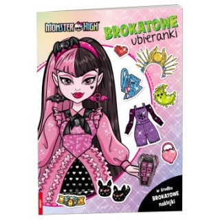 MATTEL MONSTER HIGH BROKATOWE UBIERANKI, Edukacyjne, Książeczki