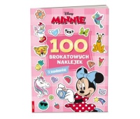 MINNIE 100 BROKATOWYCH NAKLEJEK, Edukacyjne, Książeczki