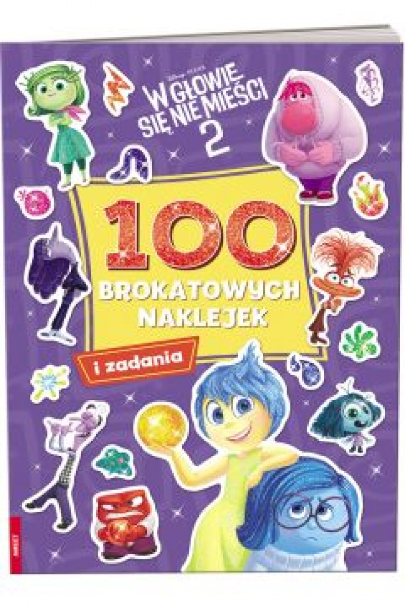 W GŁOWIE SIĘ NIE MIEŚCI 2 100 BROKATOWYCH NAKLEJEK, Edukacyjne, Książeczki