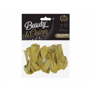 BALONY B&C PASTELOWE OLIWKOWE 5" 20szt., Balony, Art. na okazje i przyjęcia