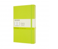 Notebook MOLESKINE Classic L (13x21cm), plain, hard cover, 240 pages, lemon green