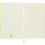 Notebook MOLESKINE Classic L (13x21cm), plain, hard cover, 240 pages, lemon green