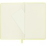 Notebook MOLESKINE Classic L (13x21cm), plain, hard cover, 240 pages, lemon green