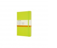 Notebook MOLESKINE Classic L (13x21cm), ruled, hard cover, 240 pages, lemon green