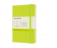 Notebook MOLESKINE Classic P (9x14cm), plain, hard cover, 192 pages, lemon green