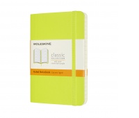 Notebook MOLESKINE Classic P (9x14cm), ruled, soft cover, 192 pages, lemon green