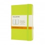 Notebook MOLESKINE Classic P (9x14cm), ruled, hard cover, 192 pages, lemon green