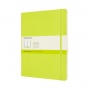 Notebook MOLESKINE Classic XL (19x25cm), plain, soft cover, 192 pages, lemon green