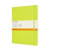 Notebook MOLESKINE Classic XL (19x25cm), ruled, soft cover, 192 pages, lemon green