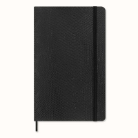 Notes MOLESKINE Pro Boa, synt. skóra węża, w linie, edycja limitowana, w pudełku, czarny, Notatniki, Zeszyty i bloki