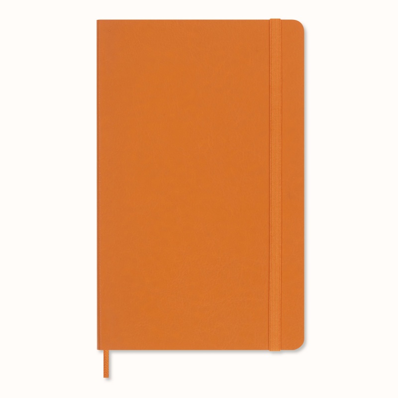 Notebook MOLESKINE Pro Vege, synthetic snake skin, ruled, limited edition, in box, orange