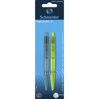 Automatic pen SCHNEIDER Like, M, 2 pcs, blister, color mix