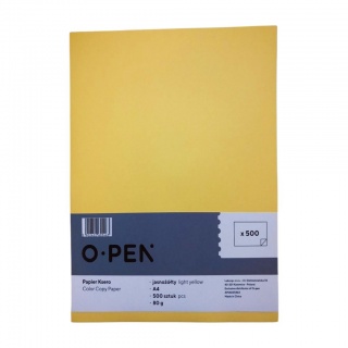 PAPIER KSERO A4 80g 500ark JASNO ŻÓŁTY, Nowości, ~ Nowości