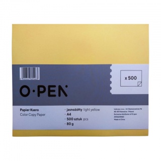 PAPIER KSERO A4 80g 500ark JASNO ŻÓŁTY, Nowości, ~ Nowości