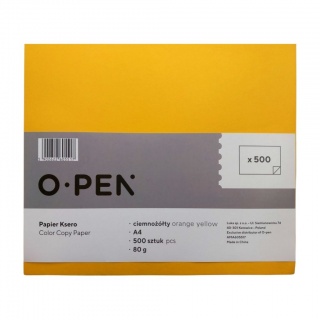 PAPIER KSERO A4 80g 500ark CIEMNO ŻÓŁTY, Nowości, ~ Nowości