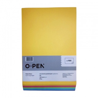 PAPIER KSERO A4 80g 100 ark MIX 5 kolorów pastel, Nowości, ~ Nowości