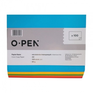 PAPIER KSERO A4 80g 100 ark MIX 5 KOL. INTENSYWNE, Nowości, ~ Nowości