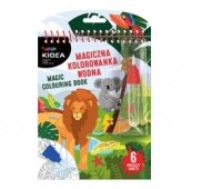 MAGICZNA WIELOR.KOLOROWANKA WODNA M KIDEA SAFARI, Kolorowanki, Książeczki