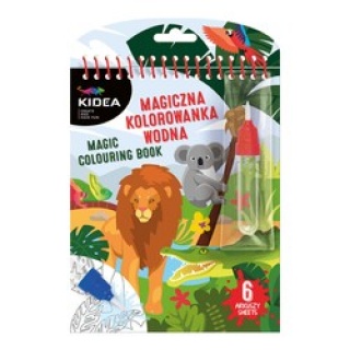 MAGICZNA WIELOR.KOLOROWANKA WODNA M KIDEA SAFARI, Kolorowanki, Książeczki