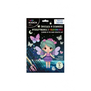 ŚWIECĄCA W CIEMNOŚCI WYDRAP.Z KOLOR.MAGIC KIDEA, Zdrapywanki, Książeczki
