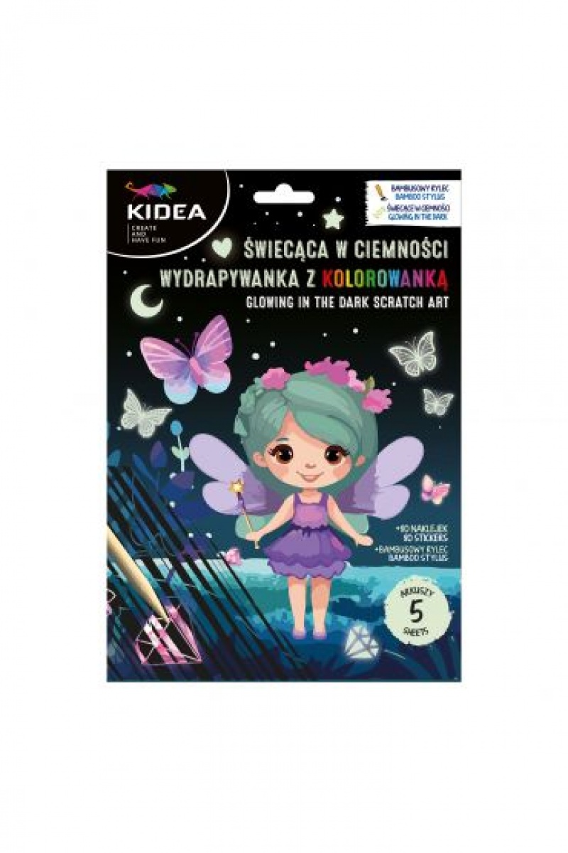 ŚWIECĄCA W CIEMNOŚCI WYDRAP.Z KOLOR.MAGIC KIDEA, Zdrapywanki, Książeczki