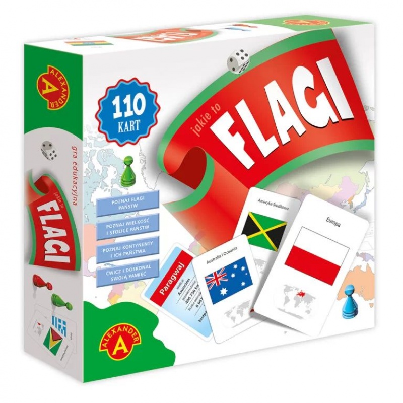 GRA EDUKACYJNA - JAKIE TO FLAGI? 6986 !!, Edukacyjne, Gry