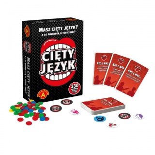 IMPREZOWA GRA TOWARZYSKA - CIĘTY JĘZYK 9413 !!, Towarzyskie, Gry