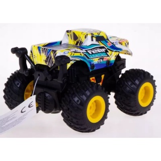 AUTO NA DUŻYCH KOŁACH PVC 12CM 2KOL. JU688-45A, Pojazdy, Zabawki