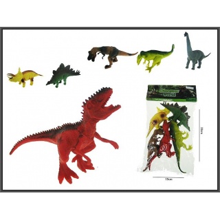 DINOZAURY 6SZT.15-18CM 303-242, Zwierzęta, Zabawki