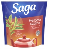 Tea SAGA, black, 75 bags