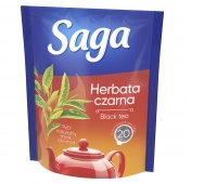 Tea SAGA, black, 20 bags