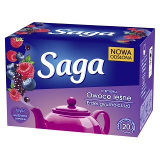 Herbata SAGA, owoce leśne, 20 torebek, Herbaty, Artykuły spożywcze