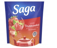 Tea SAGA, strawberry, 20 bags