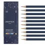 Crayons CARAN D'ACHE Cosmic Blue, in the box, 10 pcs, mix of metallic colors