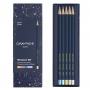 Crayons CARAN D'ACHE Cosmic Blue, in the box, 10 pcs, mix of metallic colors