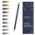 Kredki CARAN D'ACHE Cosmic Blue, w pudełku, 10 szt., mix kolorów metalicznych