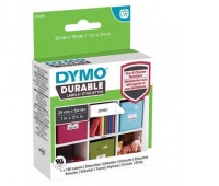 Dymo Durable mała etykieta wielofunkcyjna 25x54mm, Etykiety samoprzylepne i inne, Galanteria papiernicza