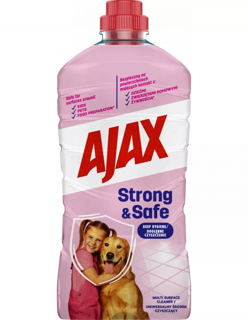 AJAX FLORAL FIESTA PŁYN UNIWER.1L STRONG&SAFE, Środki czyszczące, Art. higieniczne i dozowniki