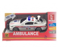 AUTO KARETKA POGOTOWIA ŚW/DŹ 17CM 3548, Pojazdy, Zabawki