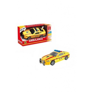 AUTO KARETKA POGOTOWIA ŚW/DŹ 17CM 3555, Pojazdy, Zabawki