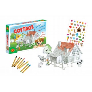 BUILD & PAINT - COTTAGE & THE DOG (CRAYONS) !!, Towarzyskie, Gry
