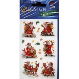 NAKLEJKI CHRISTMAS MIKOŁAJE, Naklejki, Art. kreatywne