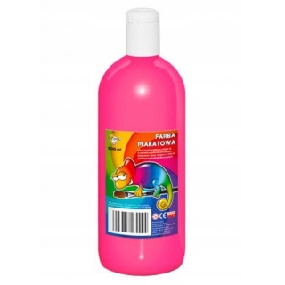 FARBA PLAKATOWA 500ML.SWEET COL.FLUO RÓŻOWA, Farby, Plastyka