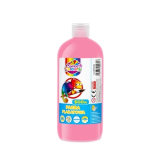 FARBA PLAKATOWA 500ML.SWEET COL.FLUO R&Oacute;ŻOWA, Farby, Plastyka