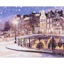 Paint by numbers BRUSHME, 40x50 cm, fairy tale of winter Amsterdam, 1 pc, in a box