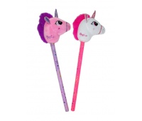 JEDNOROZEC NA KIJU 2 KOL GLOS 70CM K1294 9044, Maskotki, Zabawki