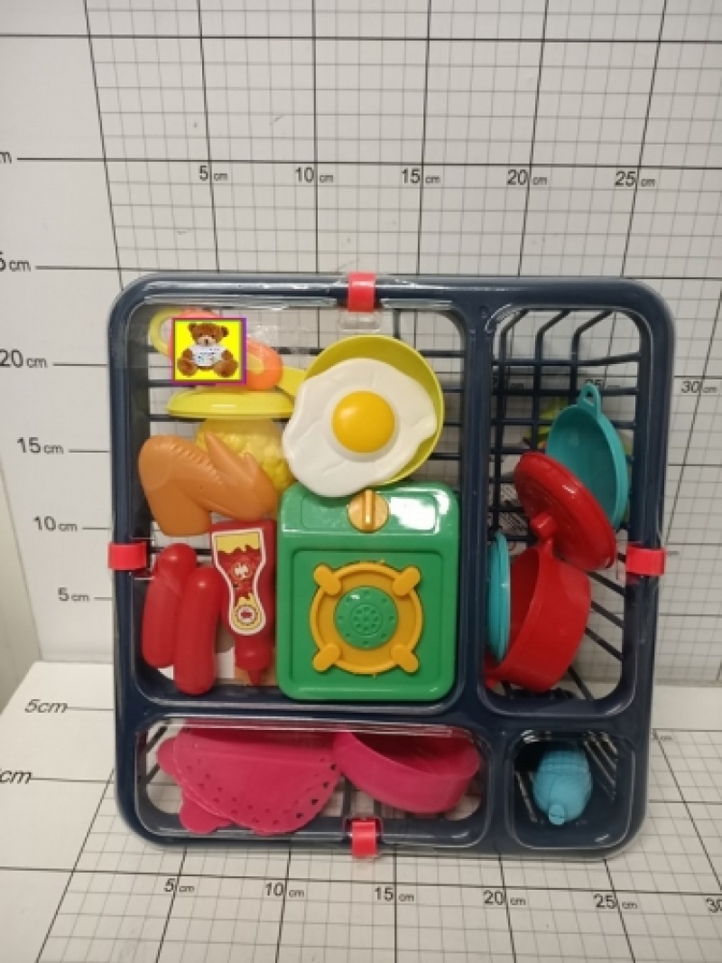 ZESTAW KUCHENNY Z OCIEKACZEM BT463558, Zabawki
