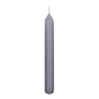 Straight dinner candle DONAU HOME, 20x170 mm, 10 pcs, graphite