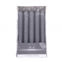 Straight dinner candle DONAU HOME, 20x170 mm, 10 pcs, graphite