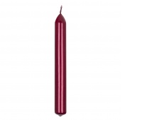 Straight dinner candle DONAU HOME, lacquered, 20x170 mm, 10 pcs, red